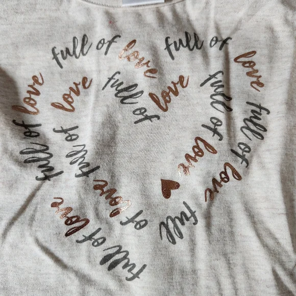 Little Lass 3-piece Metallic Heart Full of Love Jacket/Shirt/Pants Set Size 3T - Picture 8 of 16